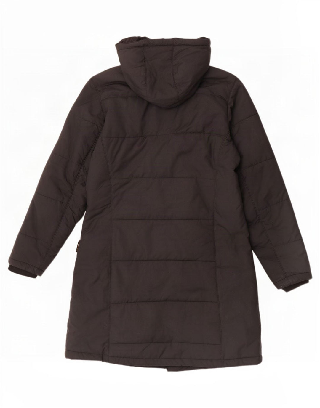 Jack Wolfskin Dame Hætte Polstret Frakke UK 16 Large Black Polyester