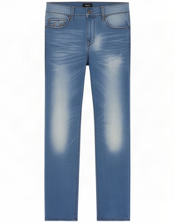 True Religion Mens Straight Jeans W33 L34 Blue Cotton