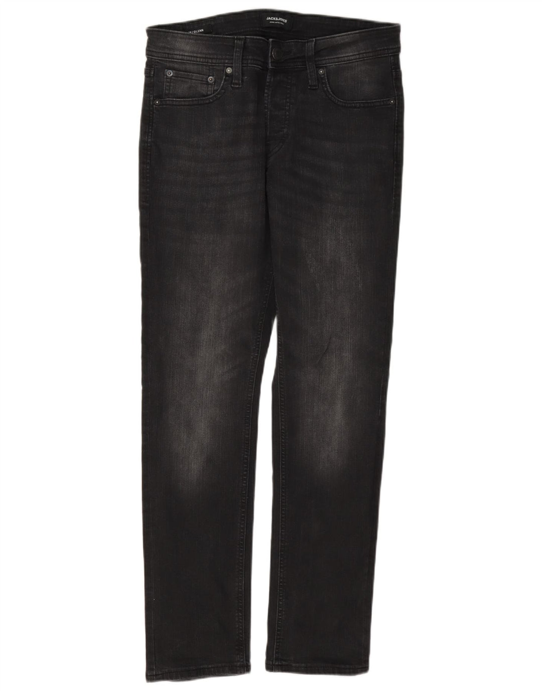 Jack & Jones Herre GLENN Slim Jeans W30 L32 Sort Bomuld