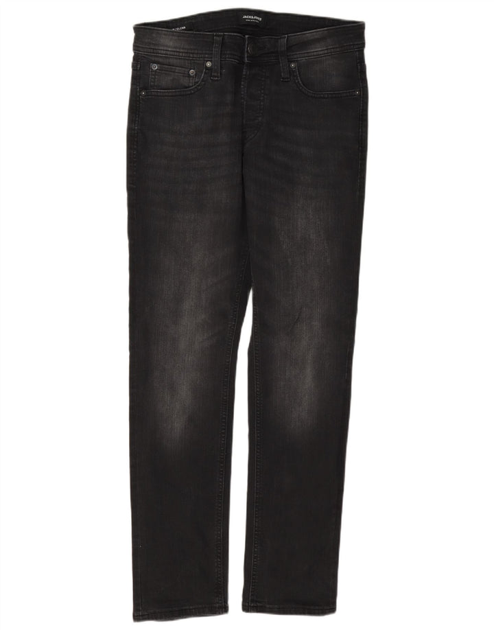 Jack & Jones Herre GLENN Slim Jeans W30 L32 Sort Bomuld