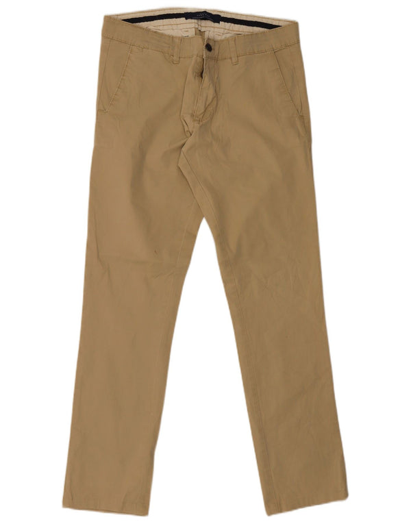 Zara Herre Slim Chino Bukser EU 40 Medium W34 L32 Beige