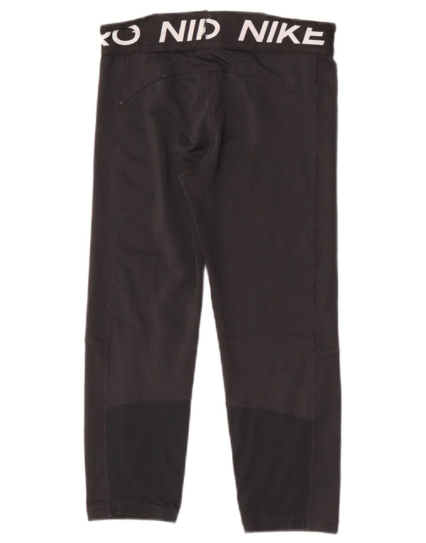 Nike Girls Dri Fit Grafiske Capri Leggings 12-13 år Stor sort polyester