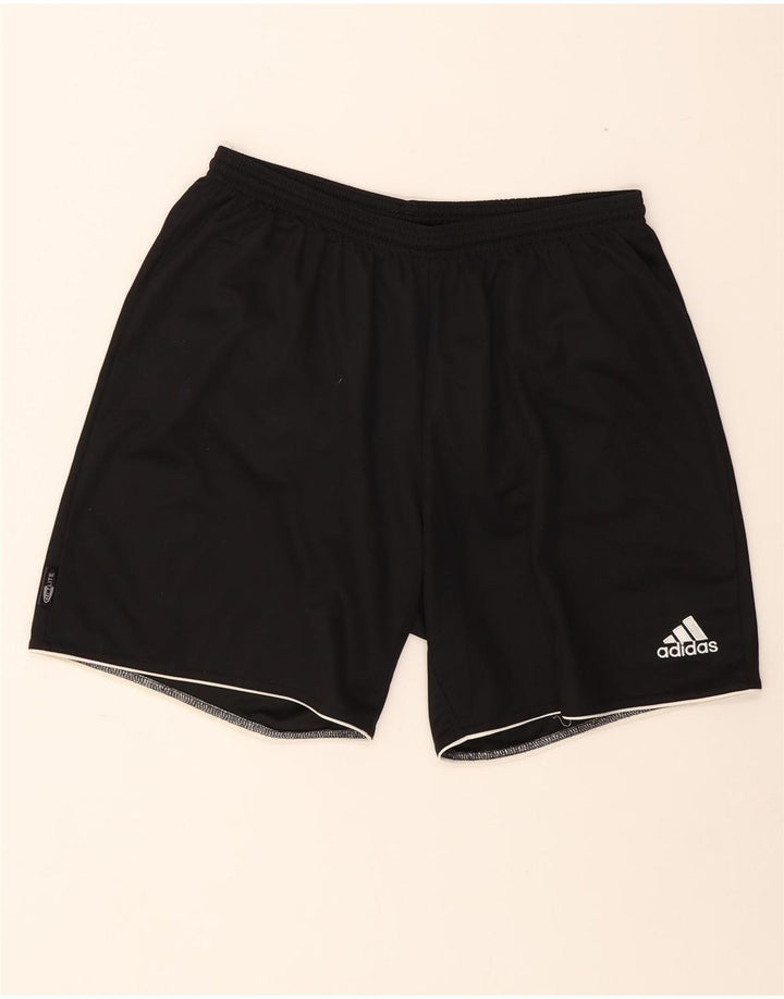 Adidas Herre Climalite Sportshorts Store sortstribede polyester