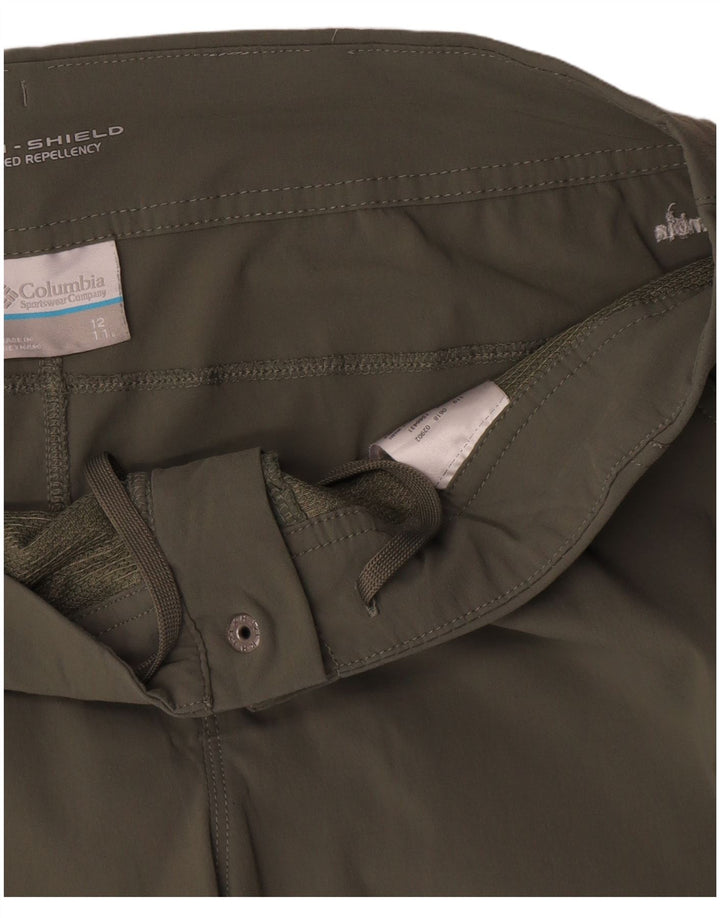 Columbia Womens Omni-Shield Shorts US 12 Large W34 Khaki Nylon