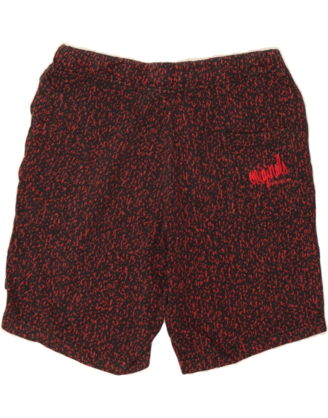 ADIDAS Mens Sport Shorts Medium  Black Flecked Cotton Vintage Adidas and Second-Hand Adidas from Messina Hembry 