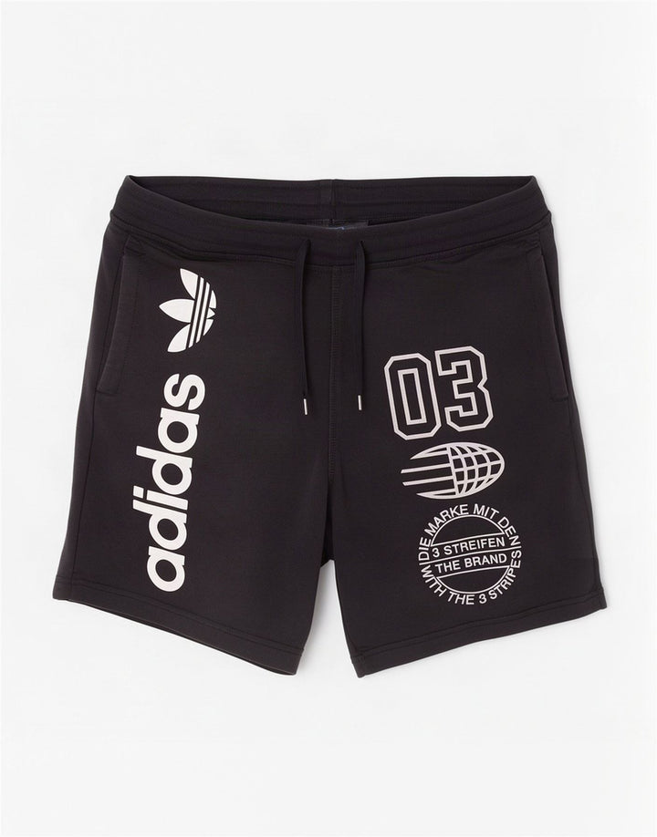 Adidas Herre grafiske sportsshorts Medium sort bomuld