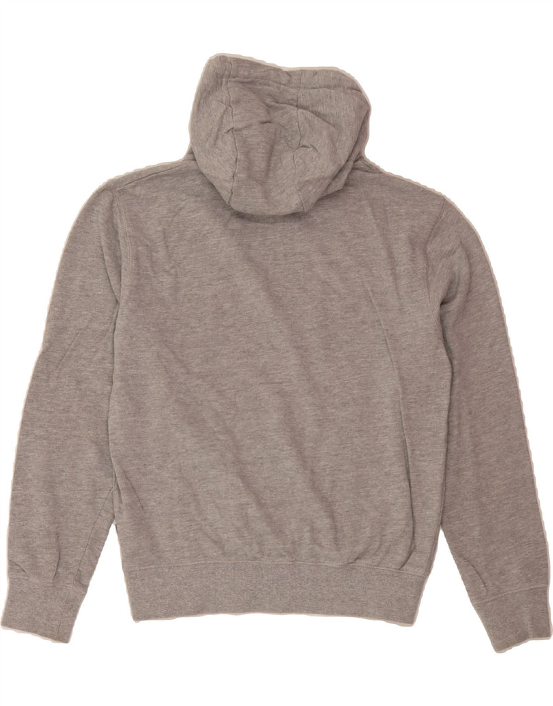 BEN SHERMAN Womens Oversized Graphic Hoodie Jumper UK 10 Small Grey Cotton Vintage Ben Sherman and Second-Hand Ben Sherman from Messina Hembry 