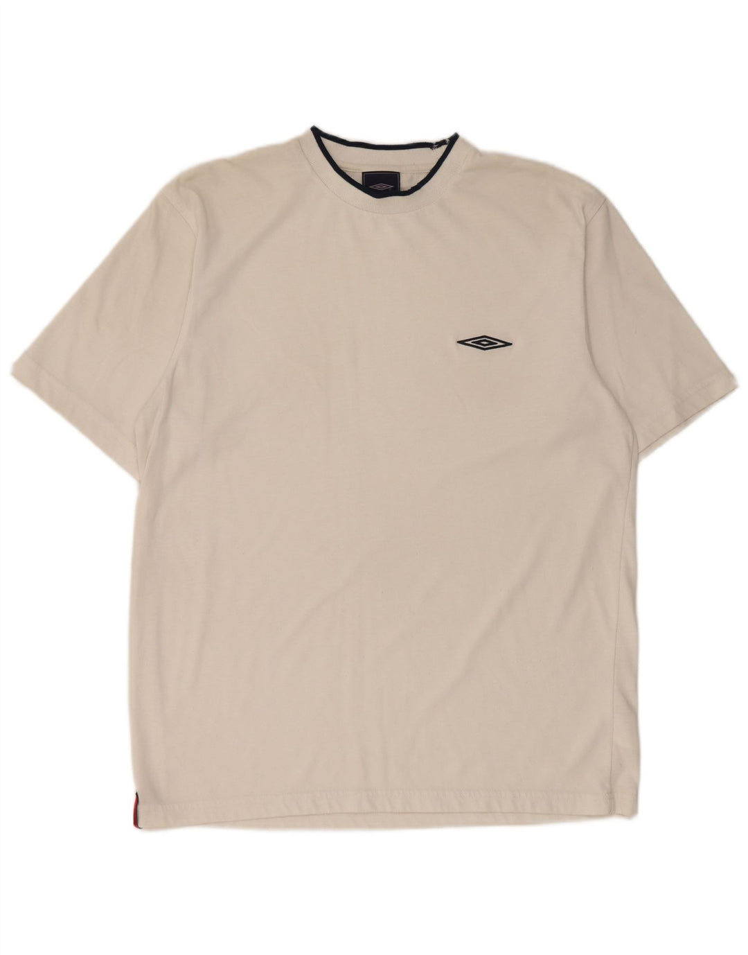 Umbro Herre T-Shirt Top Stor Hvid Polyester