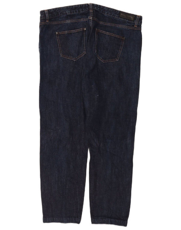 Marks & Spencer Dame-tilspidsede jeans UK 18 XL W38 L28 Marineblå Bomuld