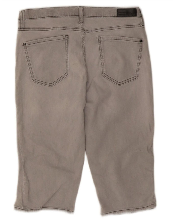 DKNY Dame denim Shorts US 10 Large W27 Grå Bomuld