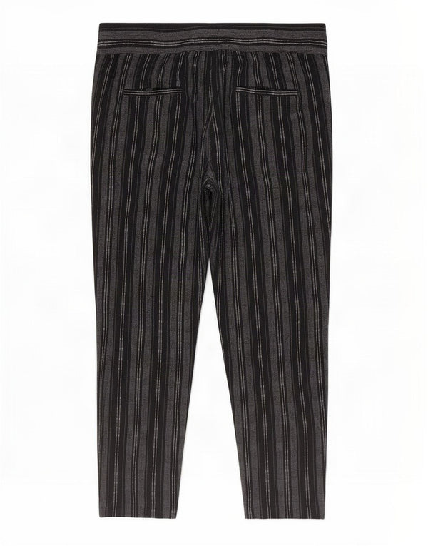 Marks & Spencer Dame Cropped Trousers UK 16 Large W36 L25 Sortstribet