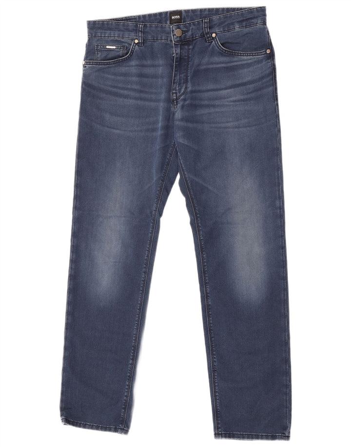 Hugo Boss Herre Slim Jeans W34 L32 Blå