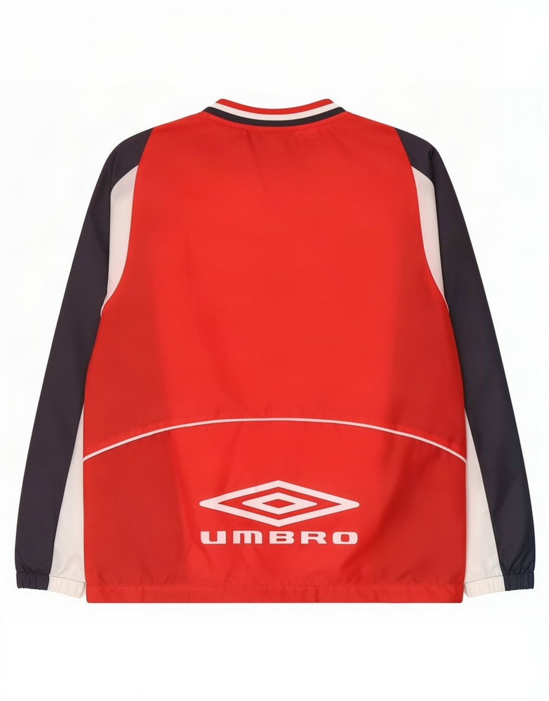 Umbro Herre Pullover Træningsdragt Top Jakke Lille Rød Colourblock Polyester