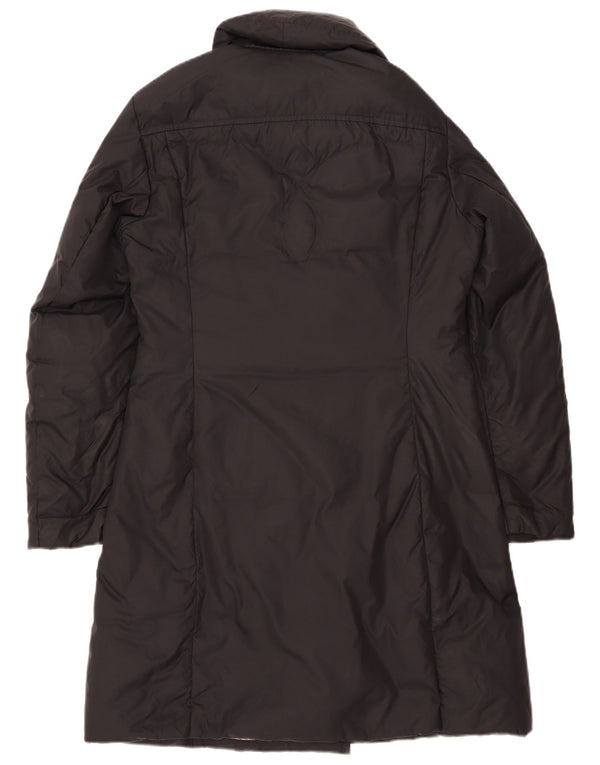 Calvin Klein Jeans Womens Double Breasted Padded Coat UK 14 Medium Black