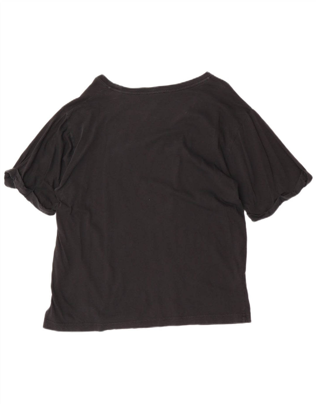 Pinko Dame Grafisk T-Shirt Top UK 14 Medium Sort Bomuld