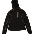 FILA Womens Zip Hoodie Sweater UK 14 Medium Black Polyester Vintage Fila and Second-Hand Fila from Messina Hembry 