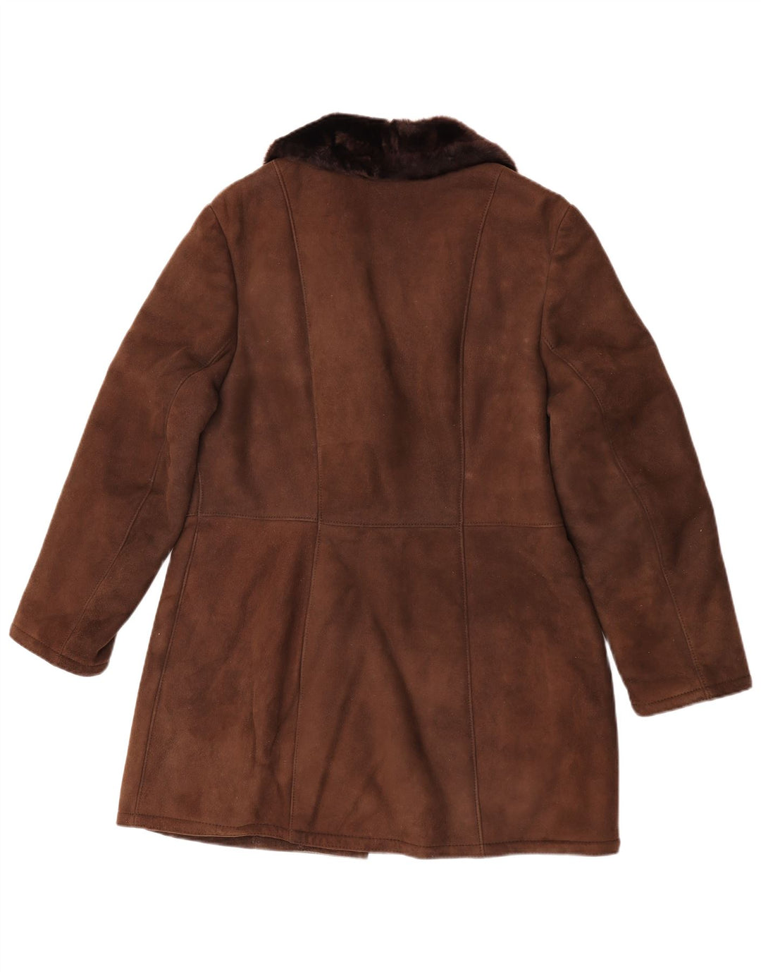 BWS Shearling Coat til kvinder EU 44 XL Brun