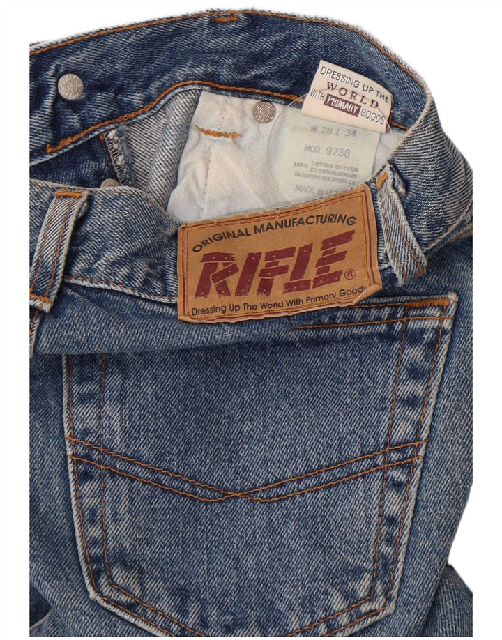 Rifle Dame Straight Jeans W28 L34 Blå Bomuld
