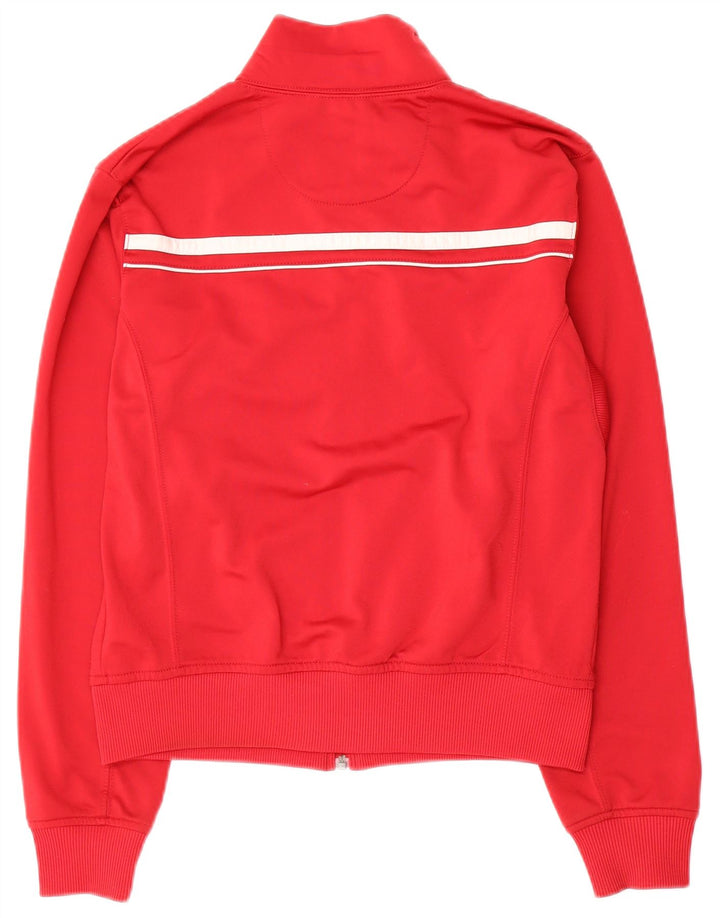 Nike træningsdragt topjakke til kvinder UK 10/12 Medium rød polyester