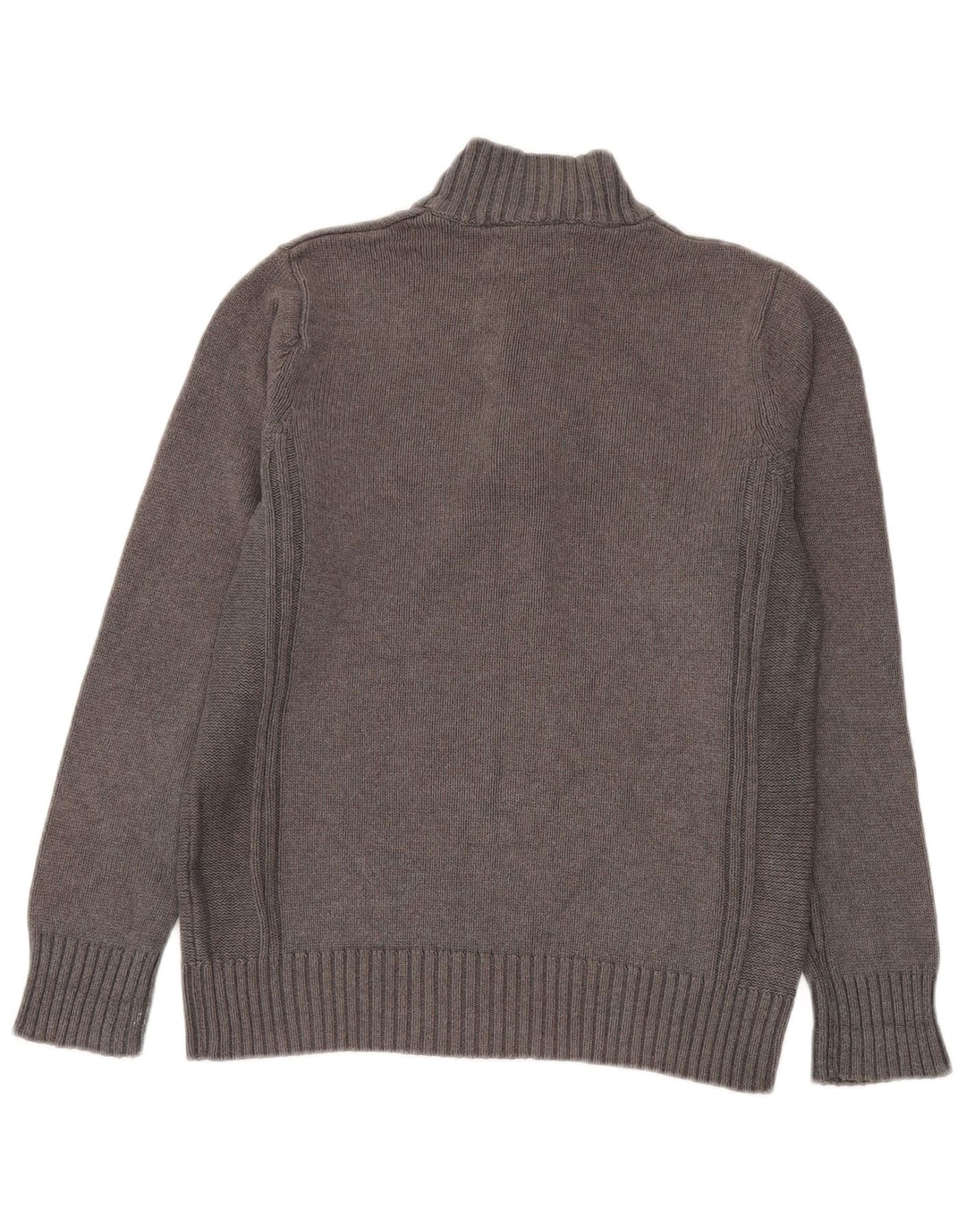 Marks & Spencer Herre Blue Harbor Button Neck sweater lille grå