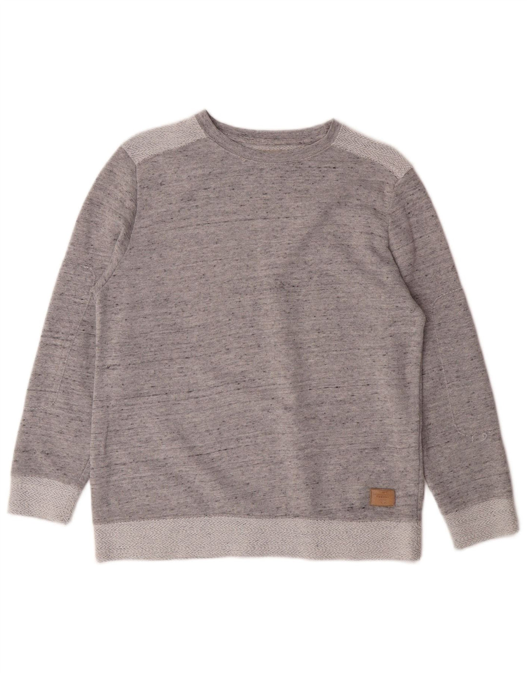 ZARA Boys Sweatshirt Jumper 11-12 Years Grey Flecked Cotton