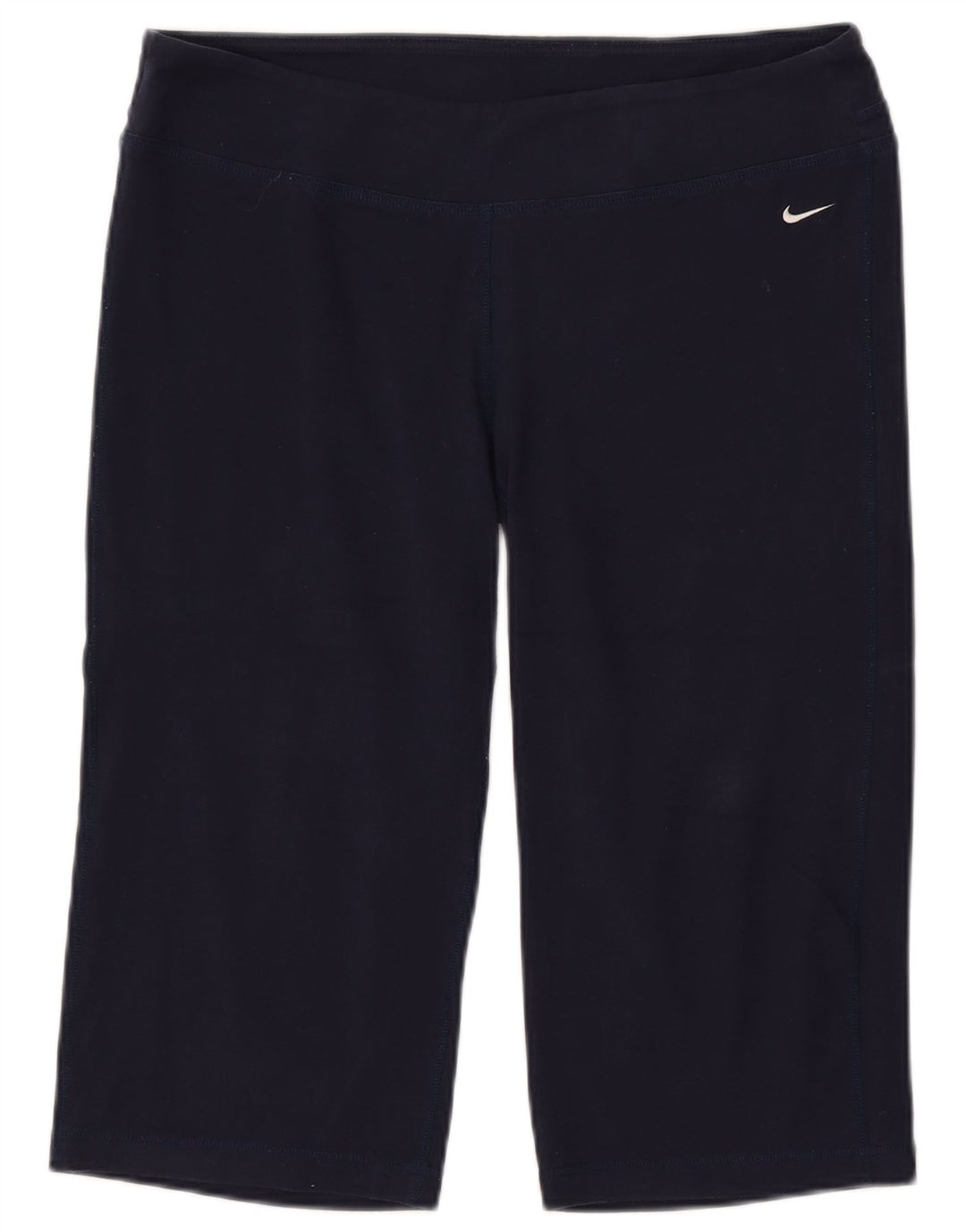 NIKE Dri Fit grafiske Bermuda sportsshorts til kvinder UK 16 Large Navy Blue