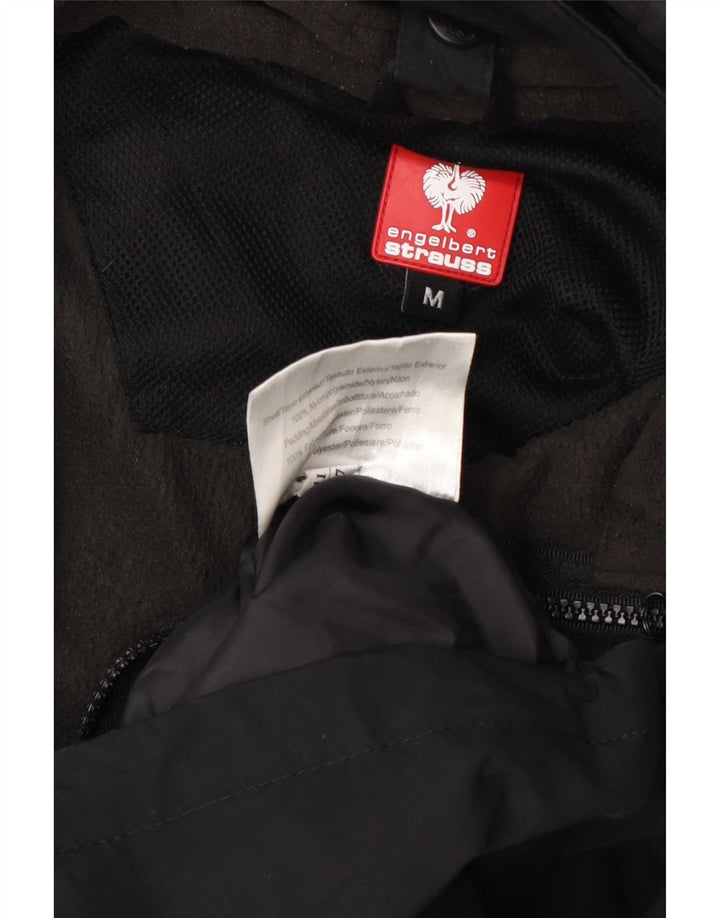 Engelbert Strauss Regnjakke med hætte til kvinder UK 14 Medium Sort Nylon