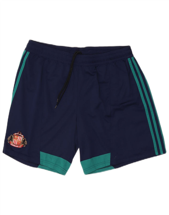 Adidas Herre Climacool Sport Shorts XL Navy Blue Colourblock Polyester