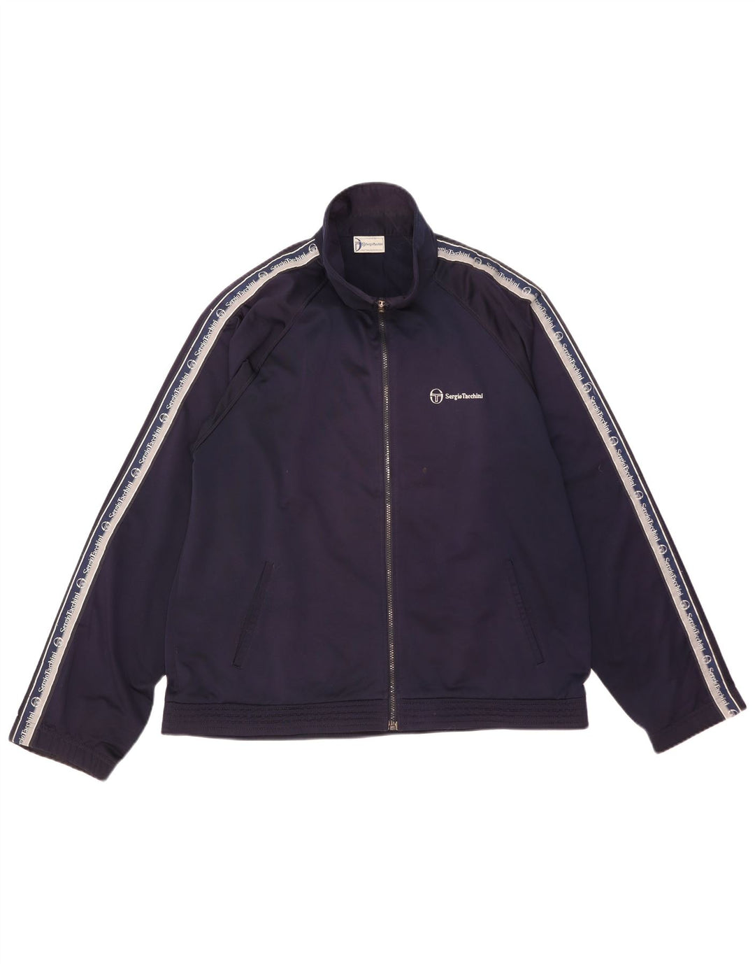 Sergio Tacchini Herre grafisk træningsdragt topjakke XL marineblå