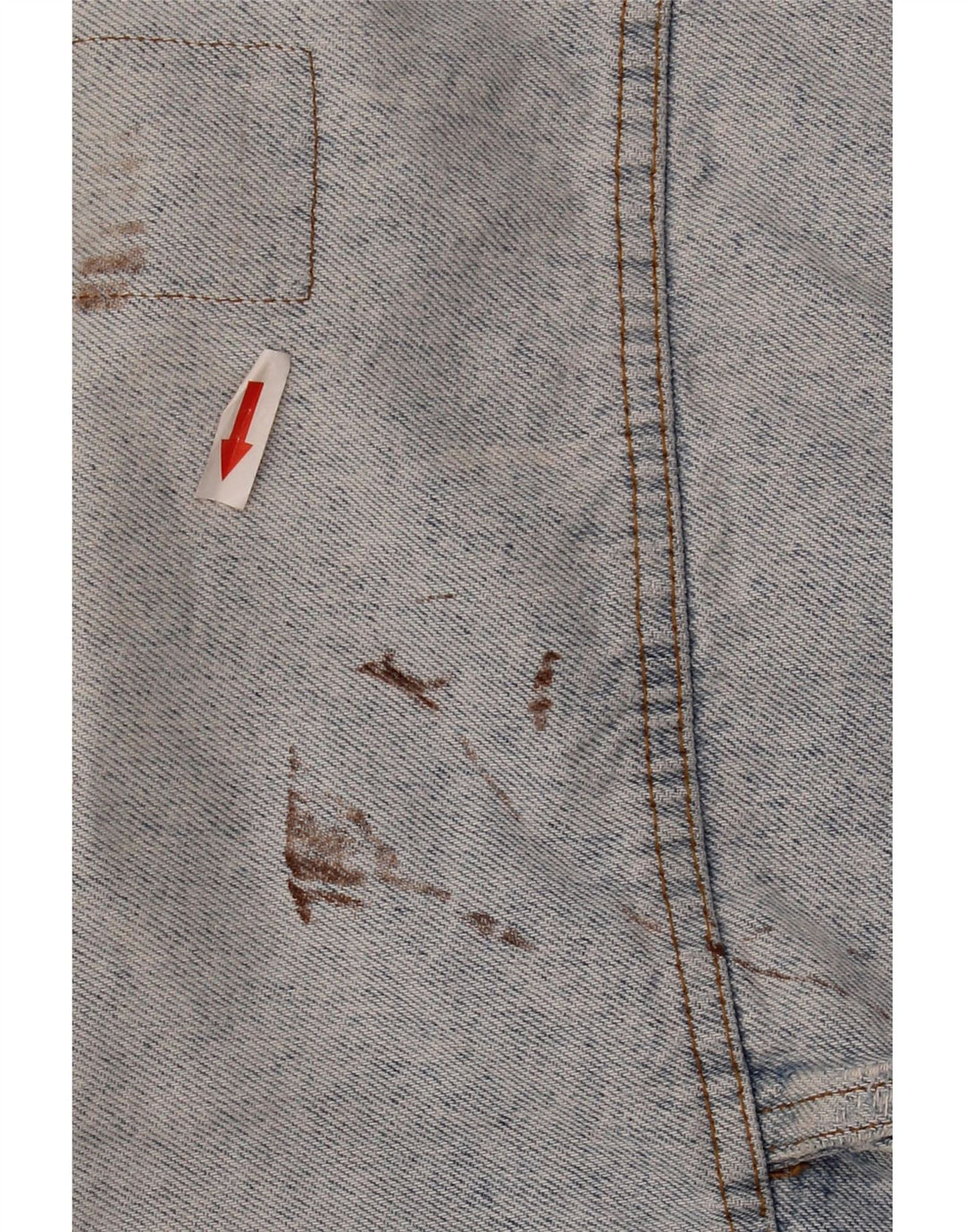 CHAMBERS Dame Crop Denim Jacket UK 16 Large Blue