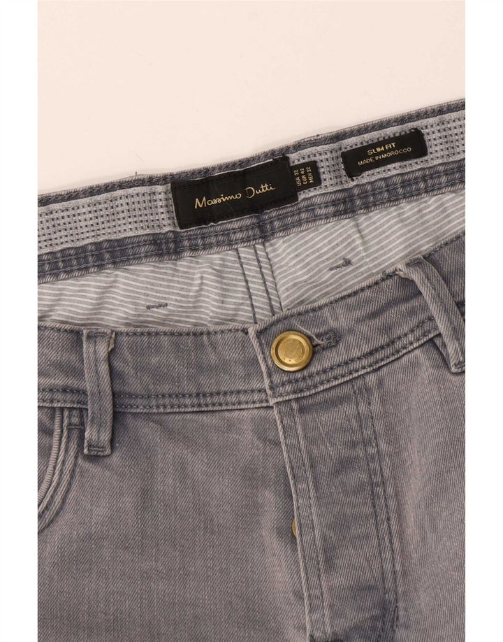 Massimo Dutti Herre Slim Jeans EU 42 Large W32 L29 Grå
