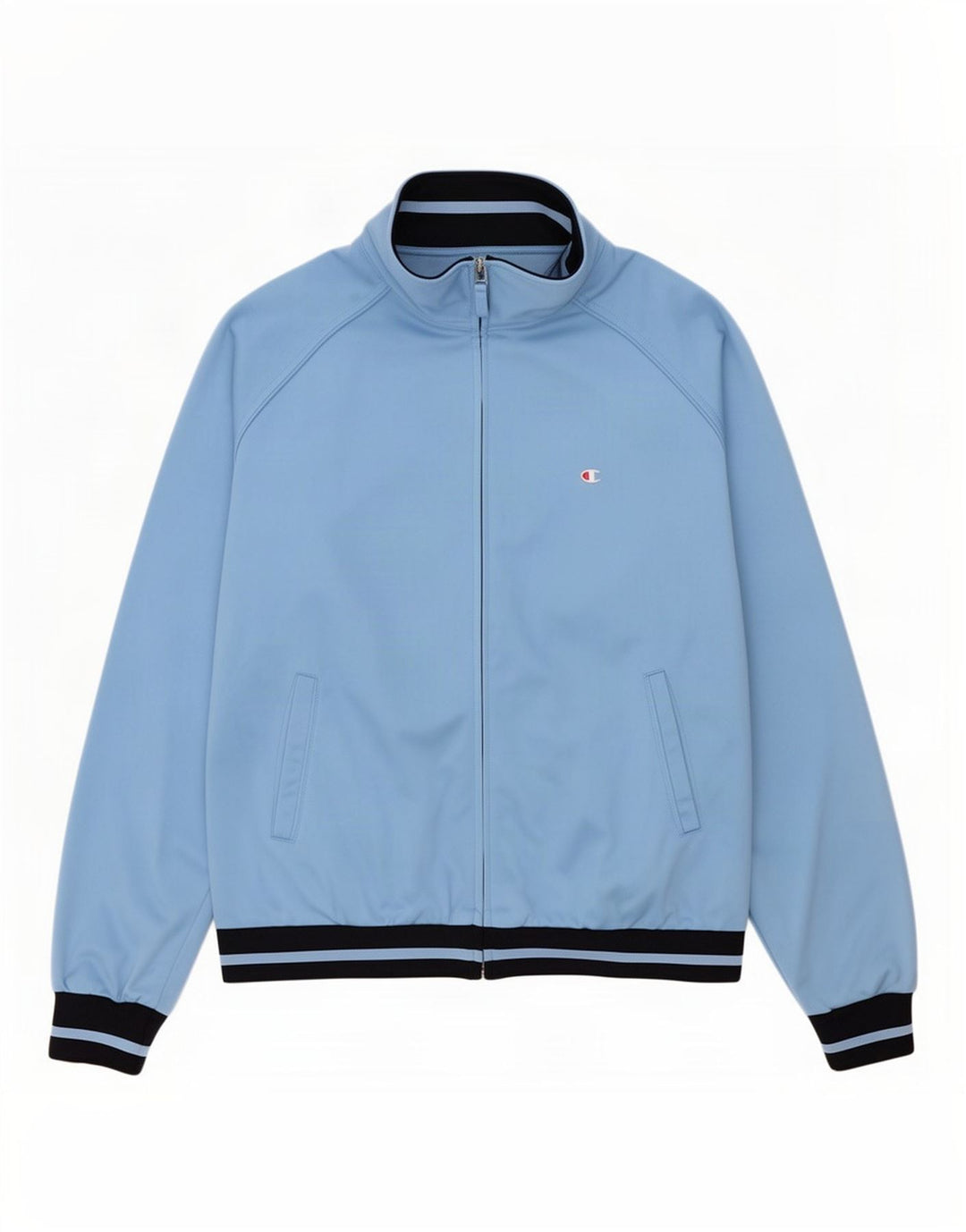 Champion Herre træningsdragt Top jakke Large Blue Colourblock Polyester