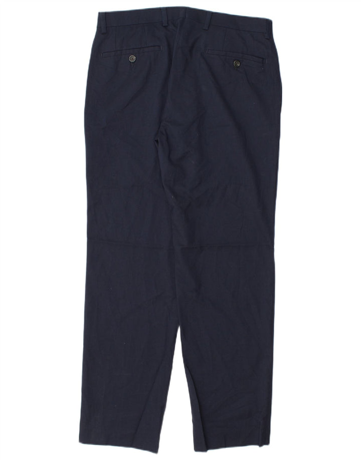 RALPH LAUREN Herre Slim Suit Bukser W31 L30 Marineblå Polyester