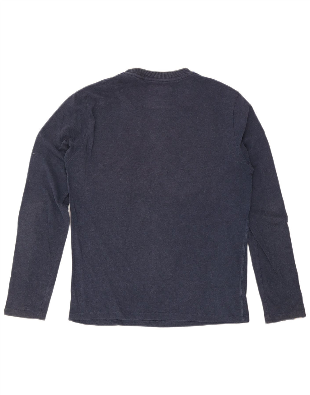 Superdry Grafisk T-shirt til mænd, langærmet, medium marineblå
