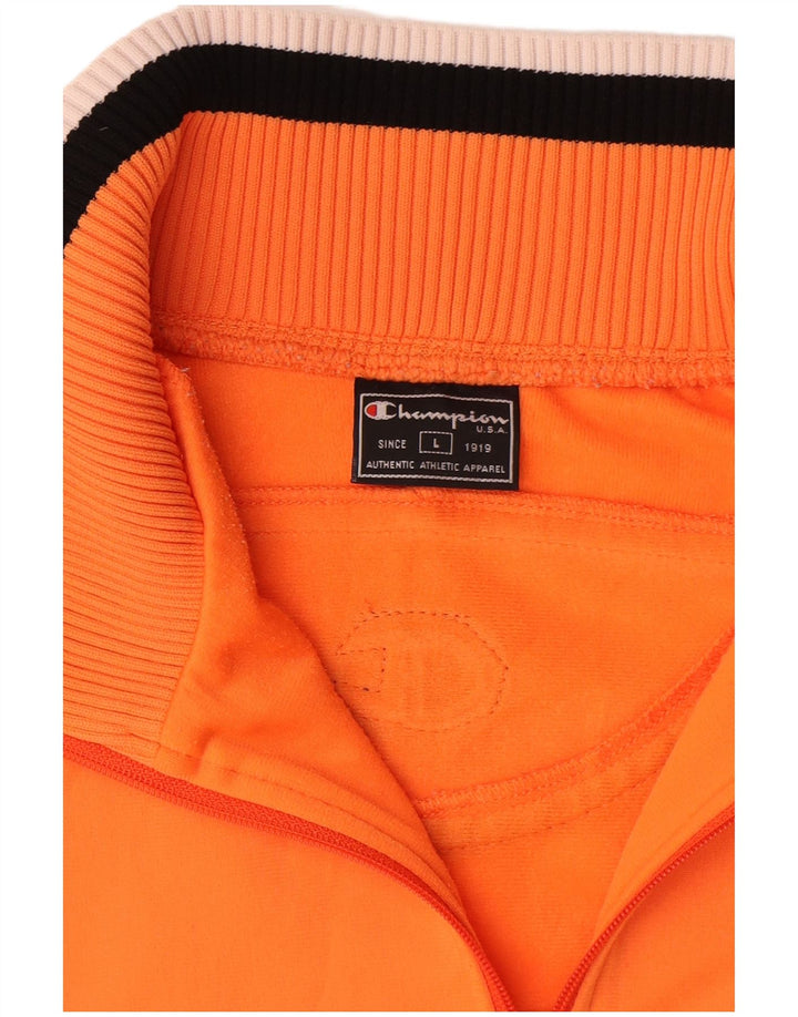 Champion Herre træningsdragt Topjakke Stor Orange Colourblock Polyester