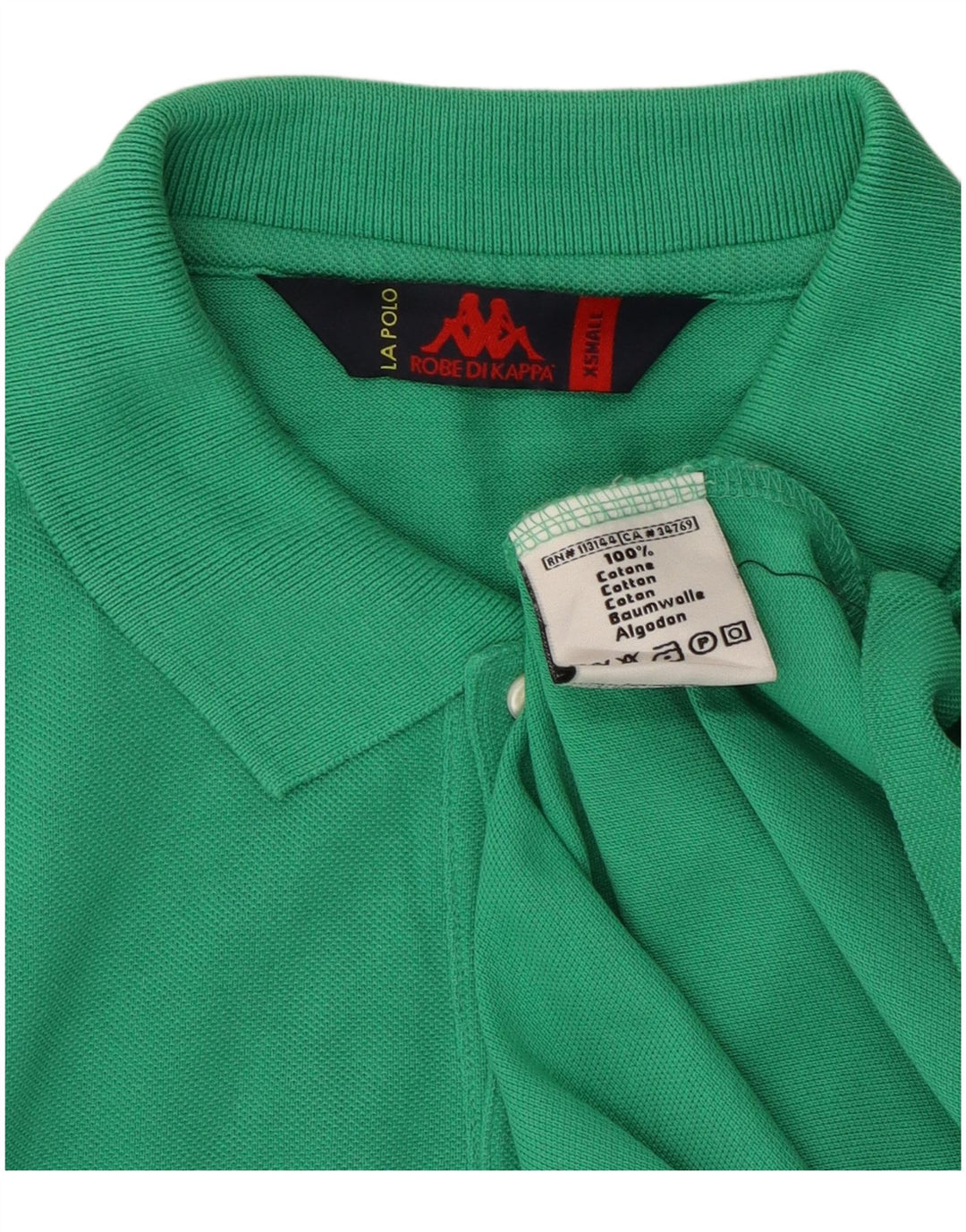 Kappa herre poloshirt XS Grøn bomuld