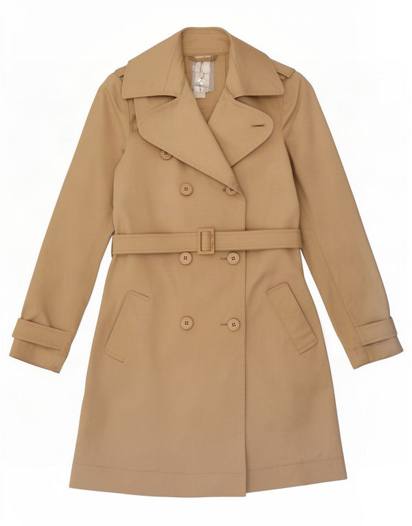 Patrizia Pepe Trench Coat til kvinder IT 44 Medium Beige Bomuld