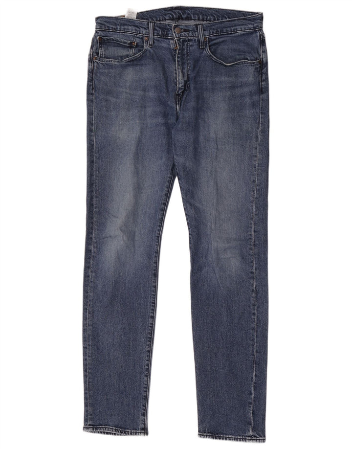 Levi's Herre 502 tilspidsede jeans W34 L36 blå bomuld