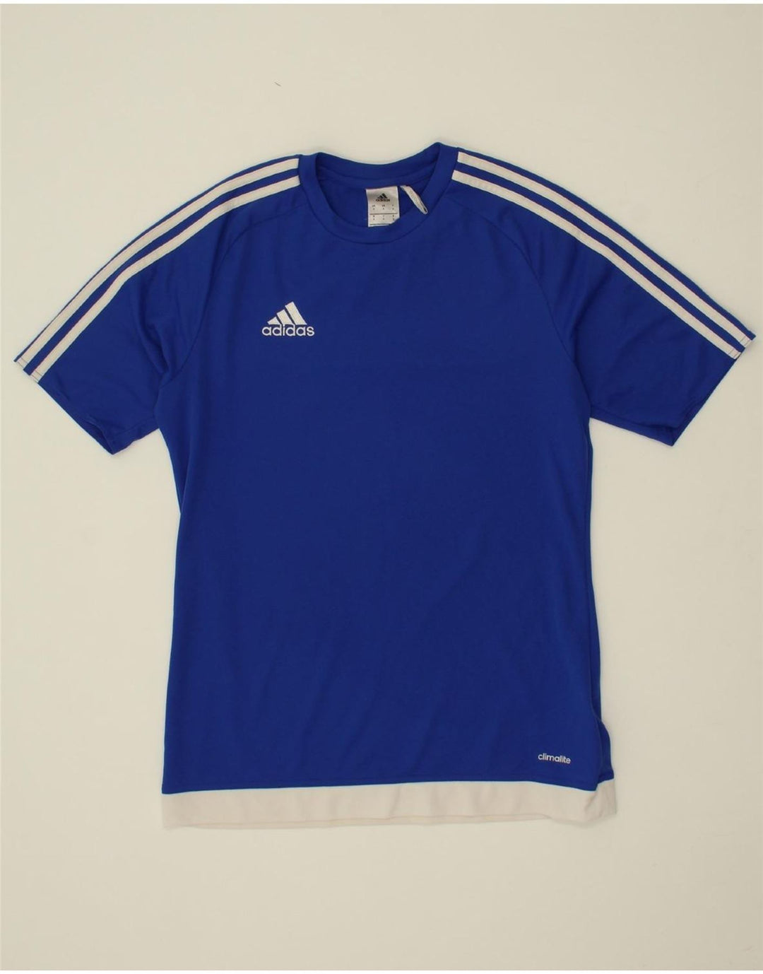 ADIDAS Mens Climalite T-Shirt Top Small Blue Polyester Vintage Adidas and Second-Hand Adidas from Messina Hembry 