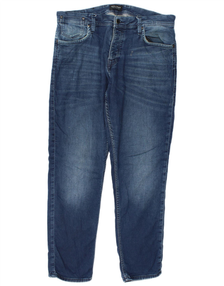 Jack & Jones Herre Slim Jeans W34 L32 Blå Bomuld