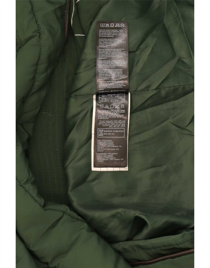 Joules Polstret Frakke med hætte til kvinder UK 12 Medium Green Polyester