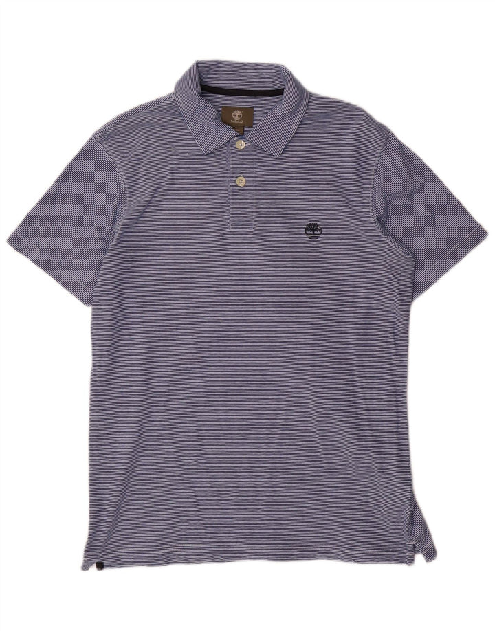 TIMBERLAND Herre Regular Fit poloshirt mellemblå stribet bomuld