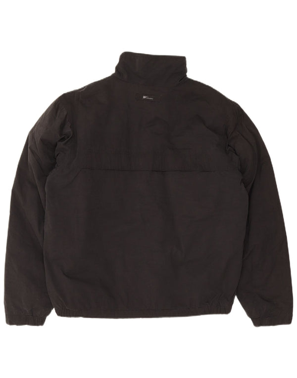 Columbia Herre Windbreaker Jacket UK 38 Medium Sort Bomuld