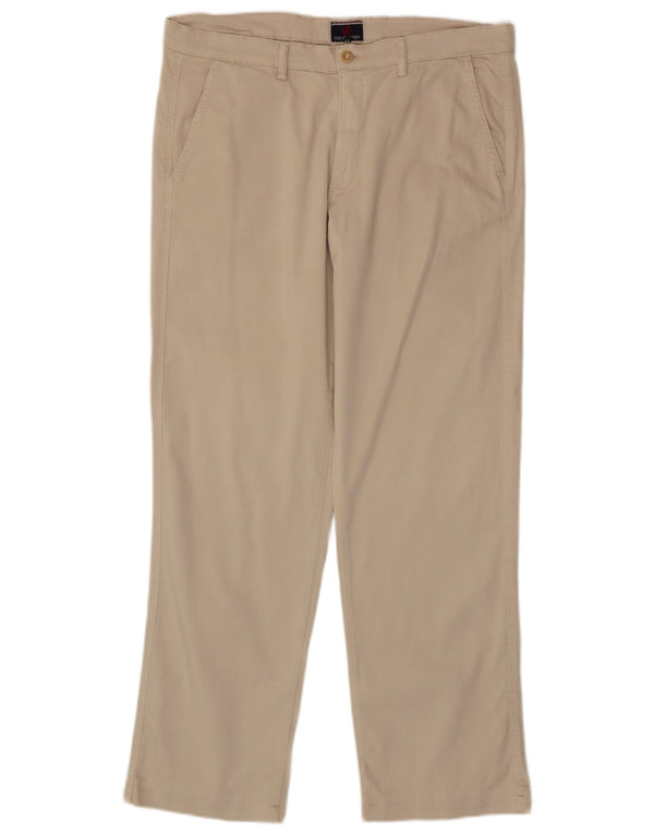 Ivy Oxford Straight Chino Bukser til mænd W34 L30 Beige Bomuld