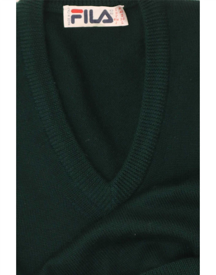 Fila Herre Regular Fit V-hals sweater IT 48 Medium Grøn