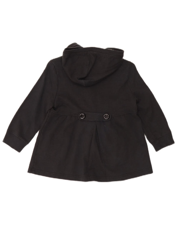 Roxy Girls 3/4 Sleeve Hooded Overcoat 11-12 Years Large Navy Blue