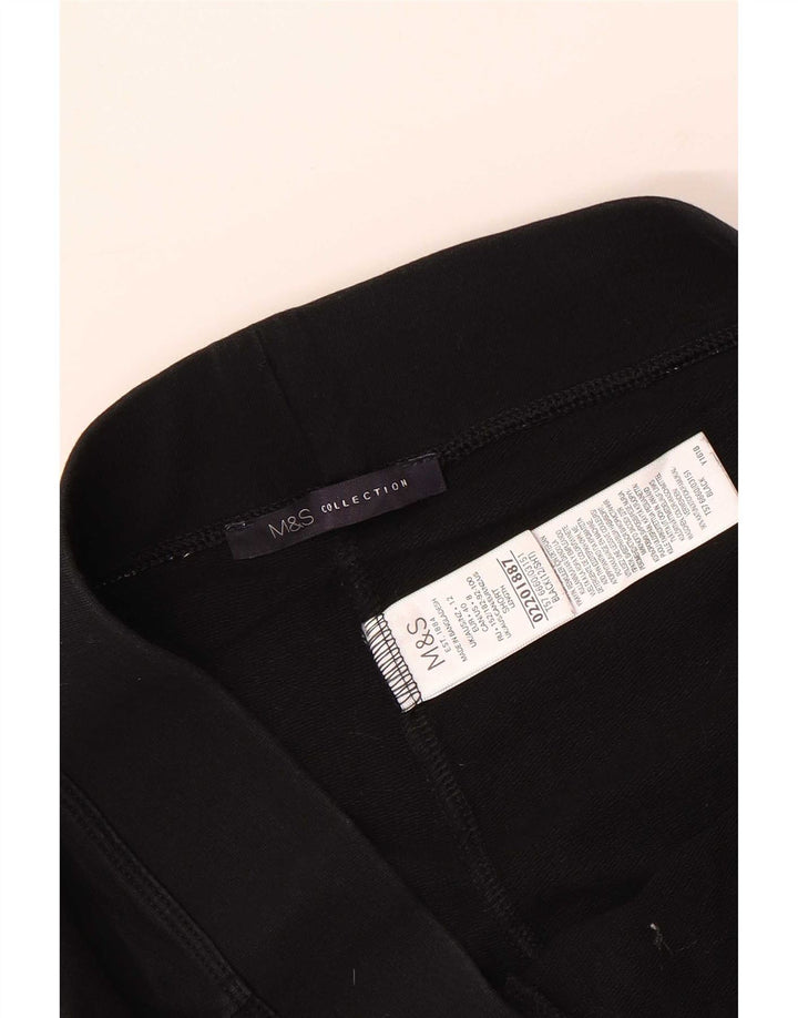 Marks & Spencer Træningsdragtsbukser til kvinder UK 12 Medium Sort Bomuld