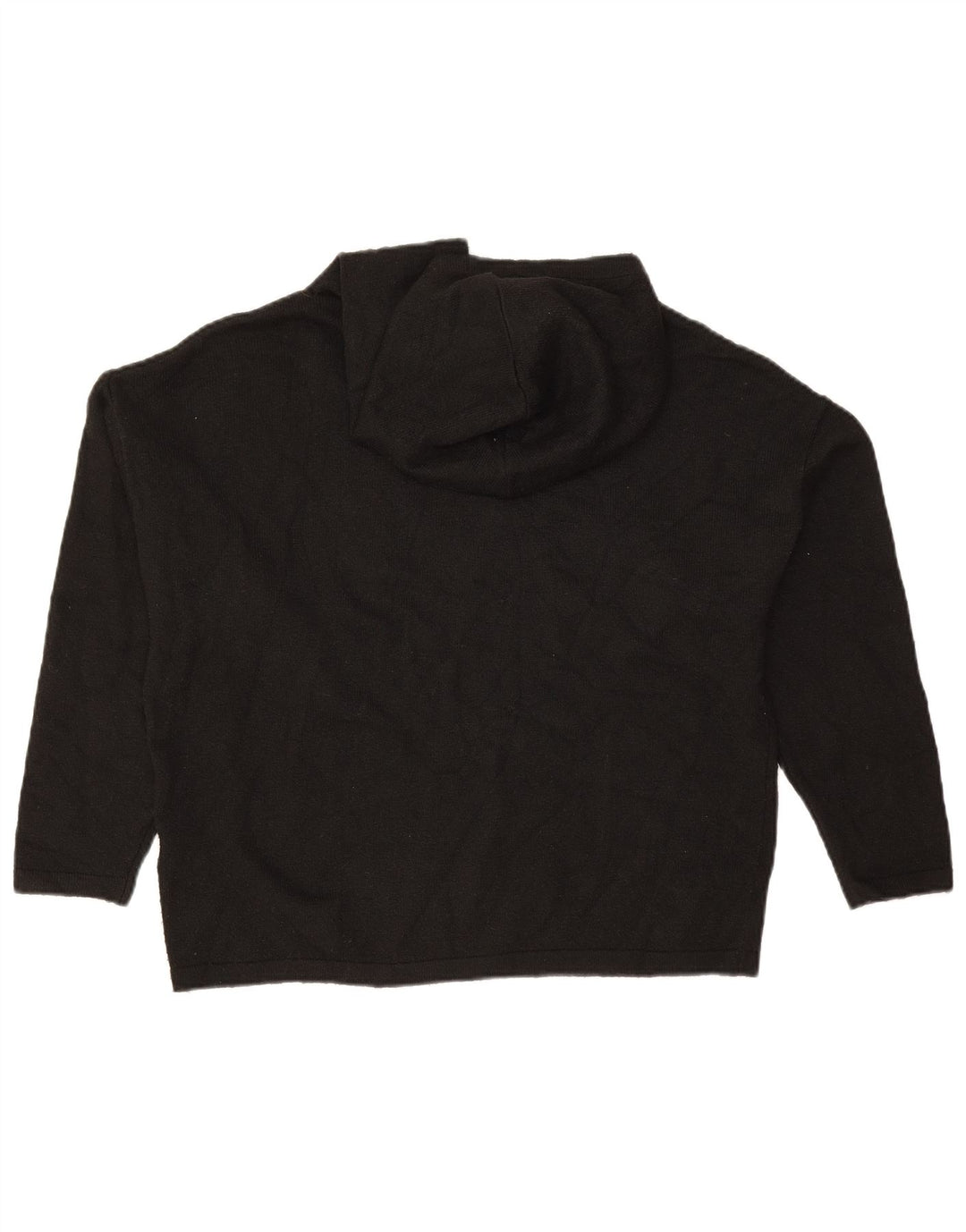 JACK WILLS Dame Hættetrøje UK 8 Lille sort polyester