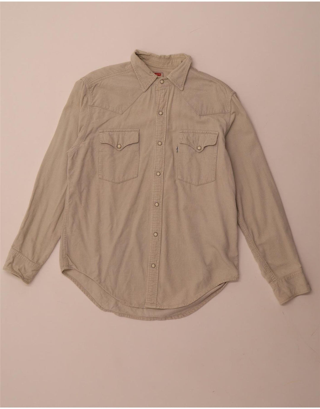 Levi's Herre Corduroy skjorte Medium Beige Bomuld Western