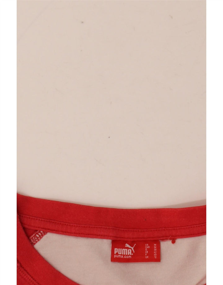 PUMA Dametop Langærmet UK 12 Medium Rød